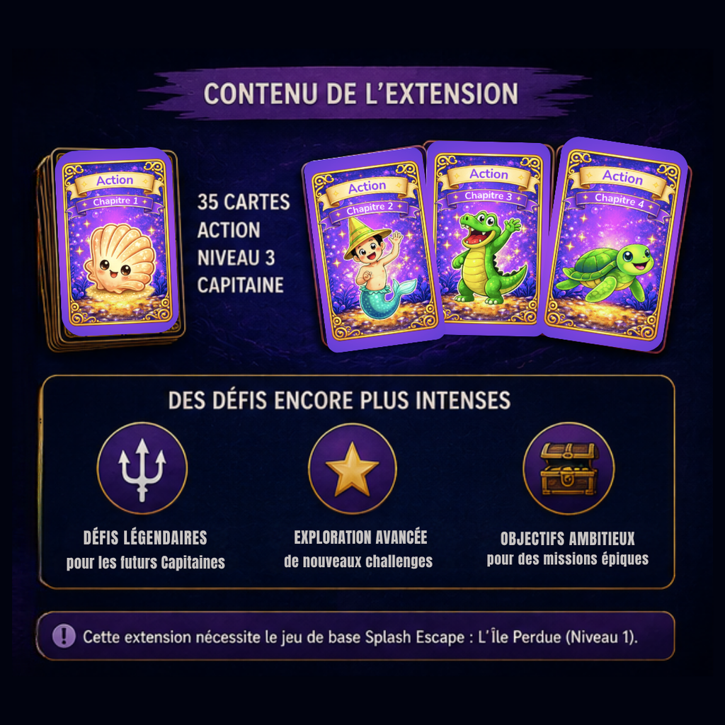💦 Extension Niveau 3 - Capitaine 🟣 pour se perfectionner