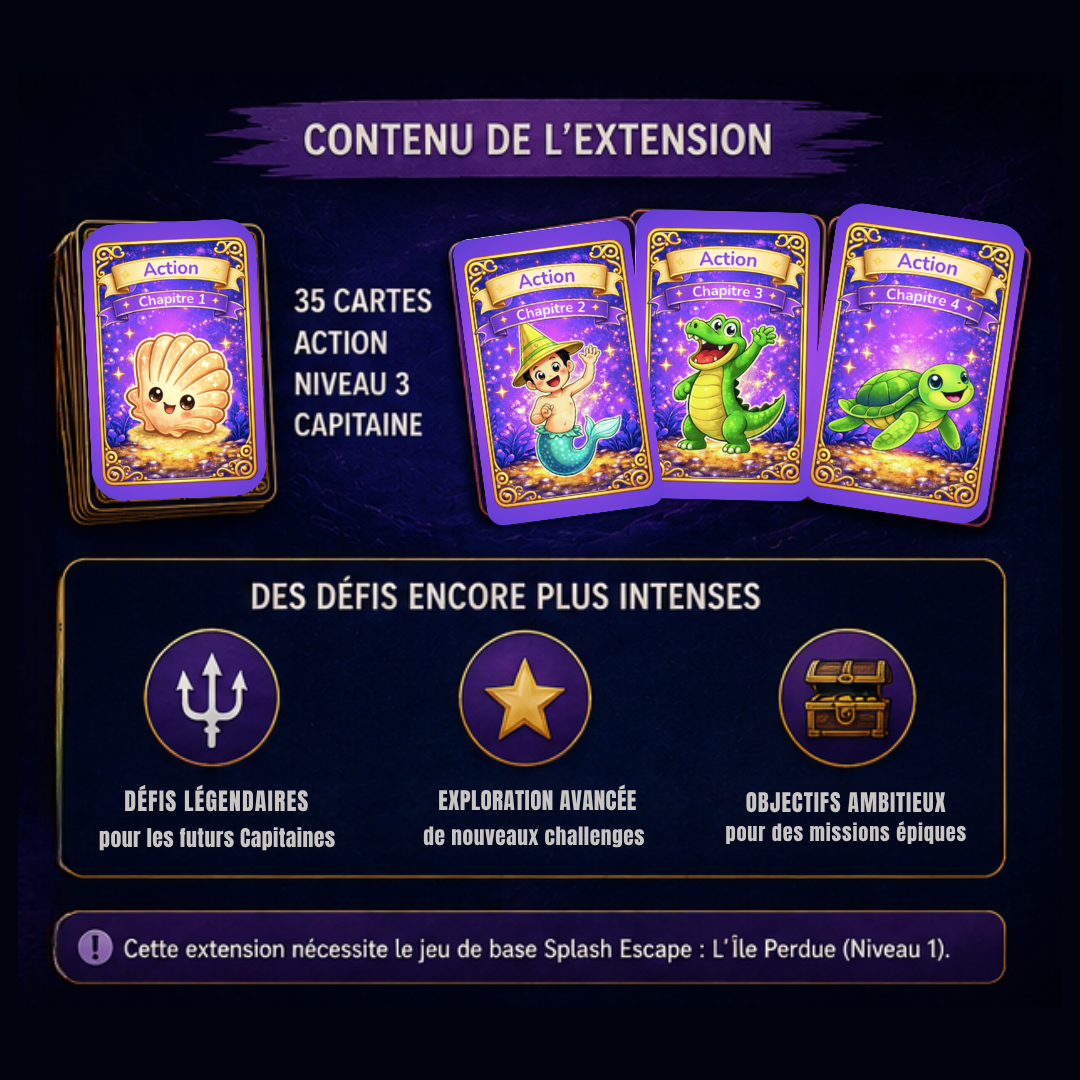 💦 Extension Niveau 3 - Capitaine 🟣 pour se perfectionner