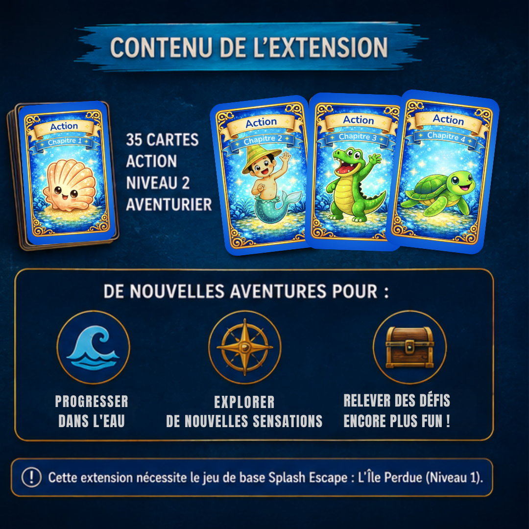 💦 Extension niveau 2 - Aventurier 🔵 pour gagner en autonomie